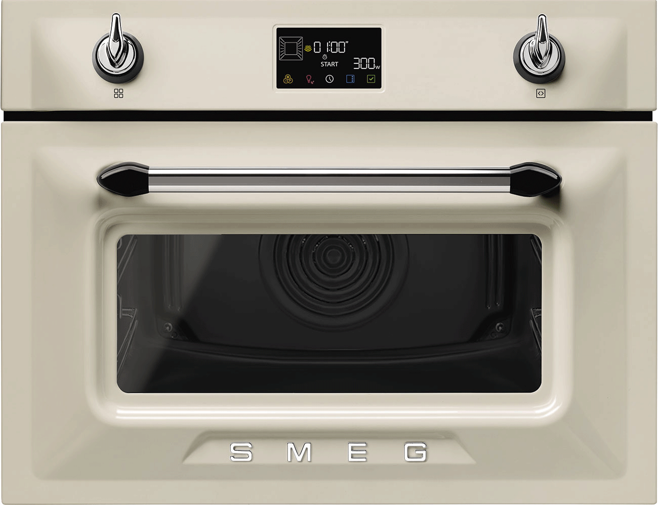 Встраиваемый духовой шкаф с СВЧ SMEG SO4902M1P