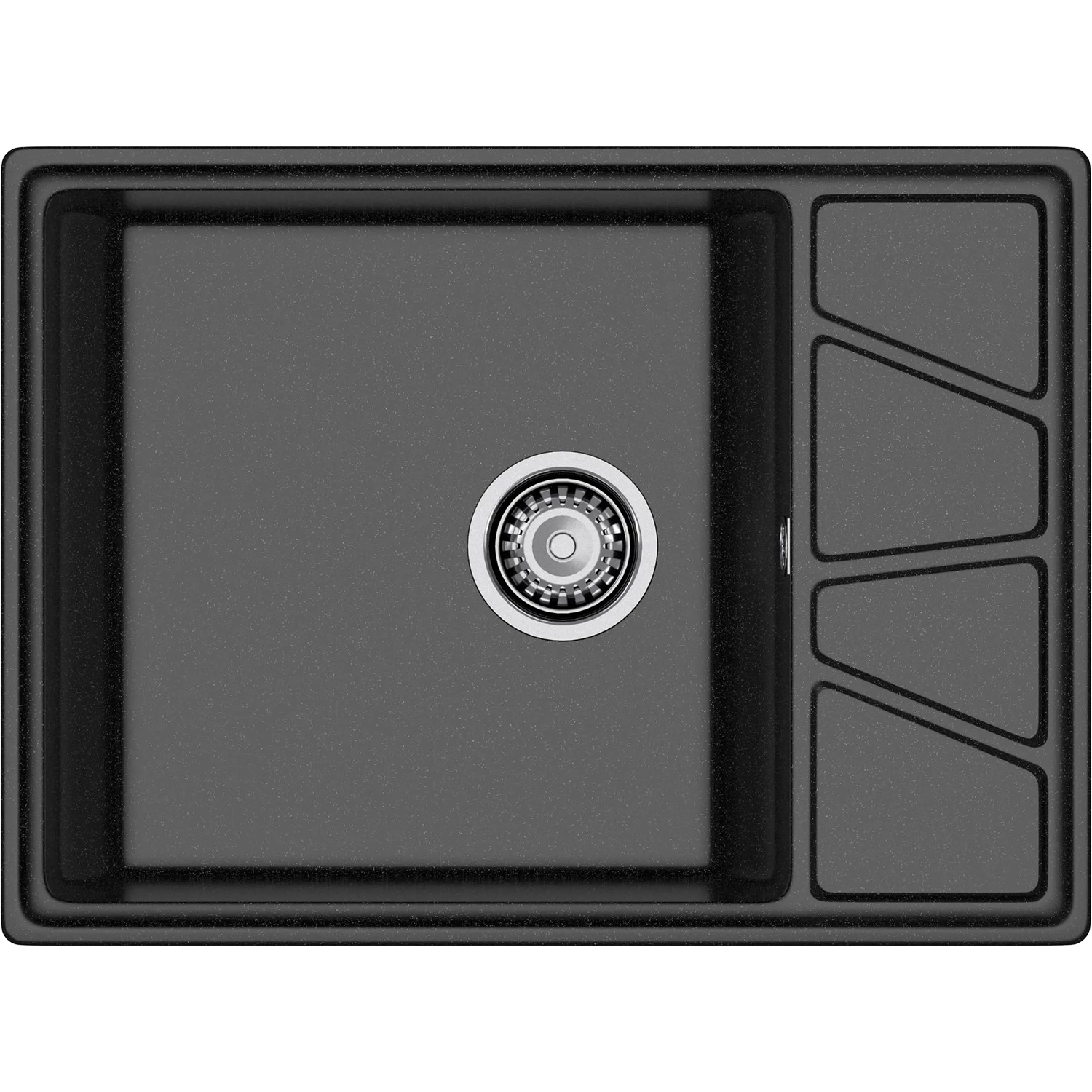 Кухонная мойка GRANFEST VERTEX V-680L black