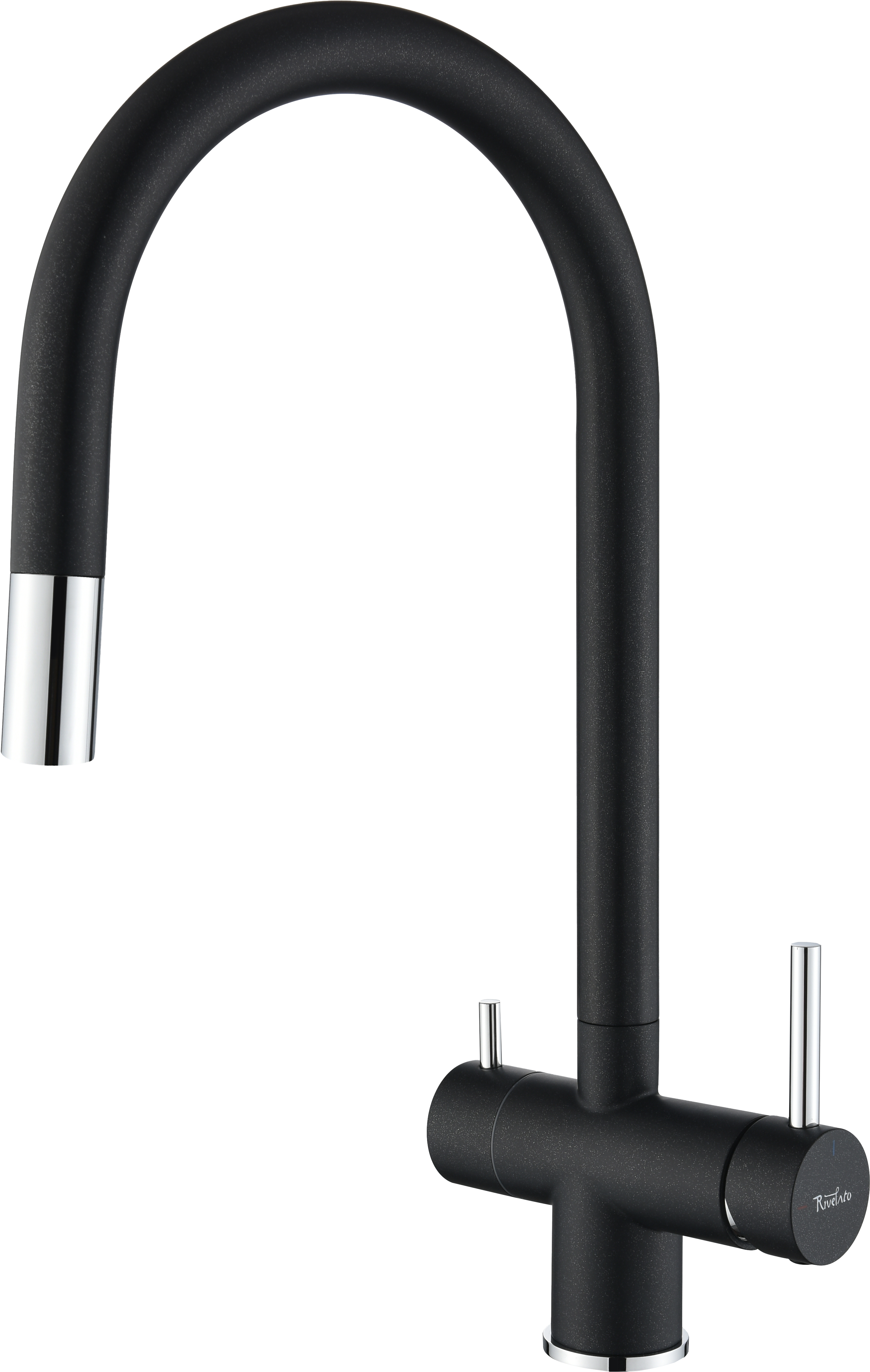 Смеситель RIVELATO 2433505 antracite cromo