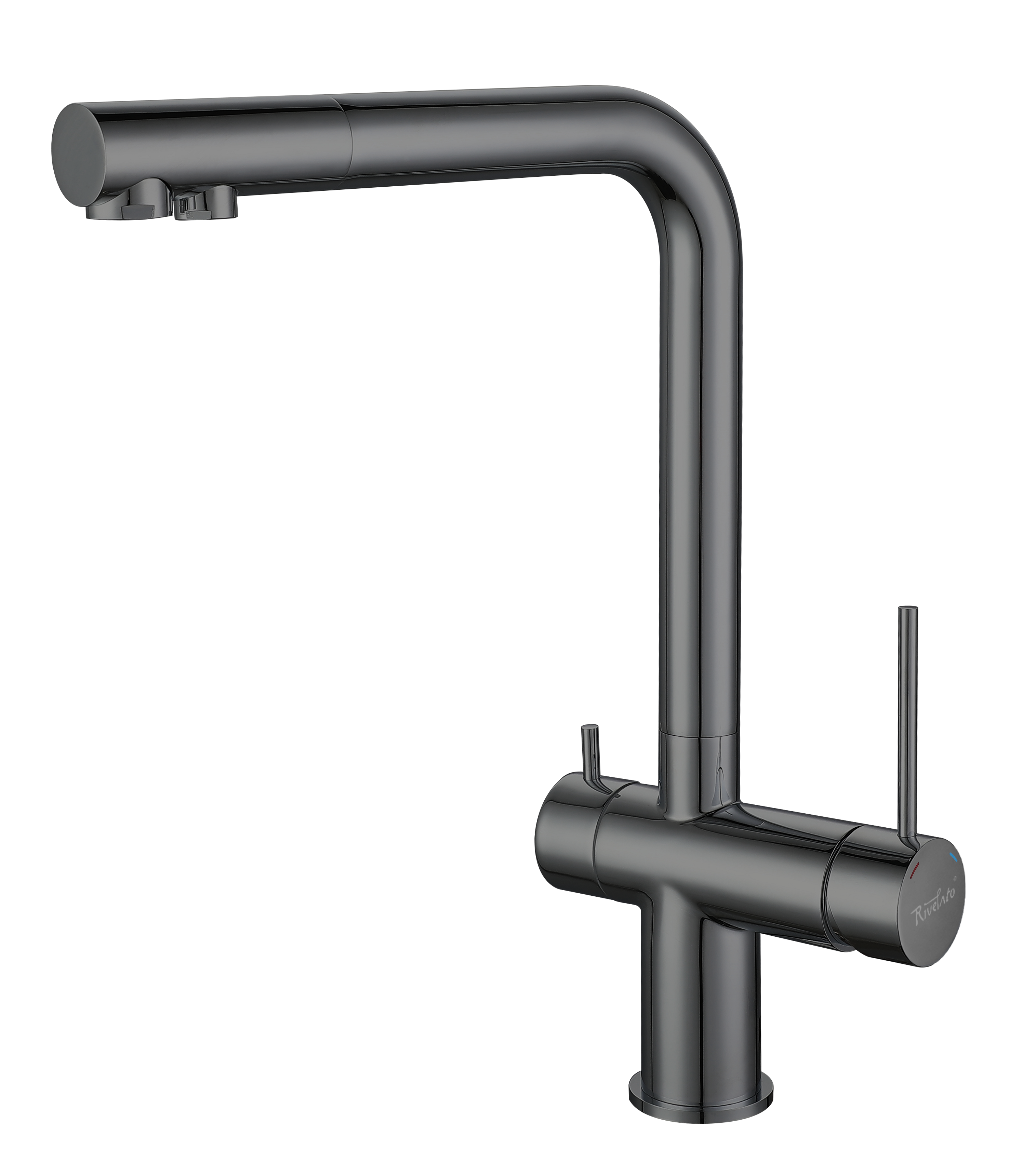 Смеситель RIVELATO 1523513 PVD black